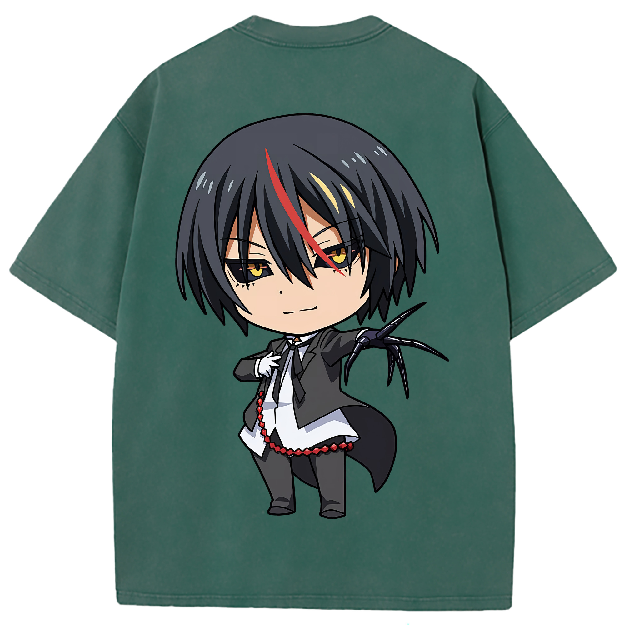 （画像用） 転スラ Regarding Reincarnated to Slime 綿100% ヴィンテージ風 半袖Tシャツ（背面プリント）